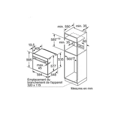 Four intégrable multifonction 71l 60cm pyrolyse/hydrolyse noir Siemens HB774G2B1 iq700
