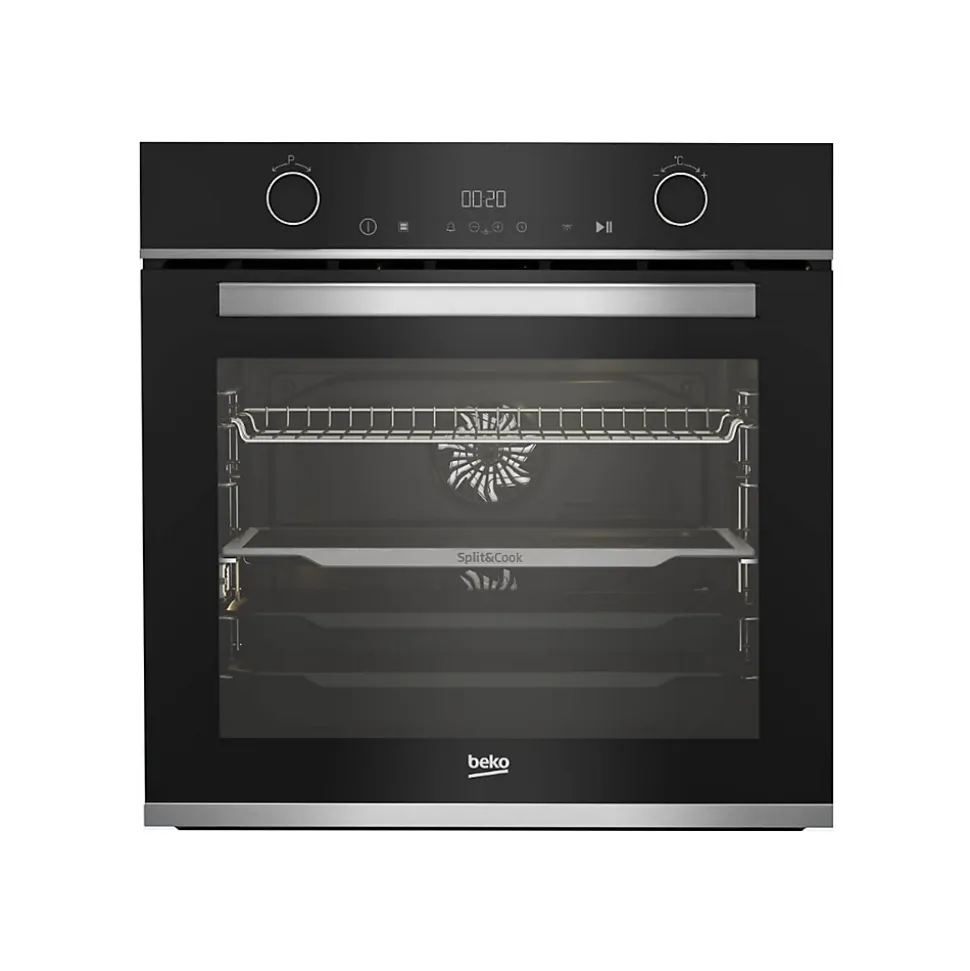 Four intégrable mutlifonction 71l 60cm à pyrolyse inox Beko BBVM13400XPSE