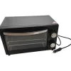 Four électrique HTC EQUIPEMENT 24V 300W 9L noir avec câble allume cigare 90 cm et programmateur