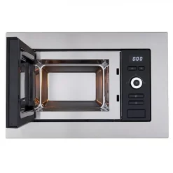 Four micro-ondes encastrable CONTINENTAL EDISON MO20IXES Noir et Inox L59,5 x 38,8 x P34,5 cm 20L