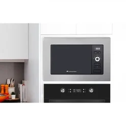 Four micro-ondes encastrable CONTINENTAL EDISON MO20IXES Noir et Inox L59,5 x 38,8 x P34,5 cm 20L
