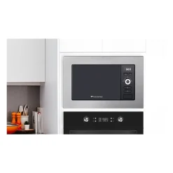 Four micro-ondes encastrable CONTINENTAL EDISON MO20IXES Noir et Inox L59,5 x 38,8 x P34,5 cm 20L