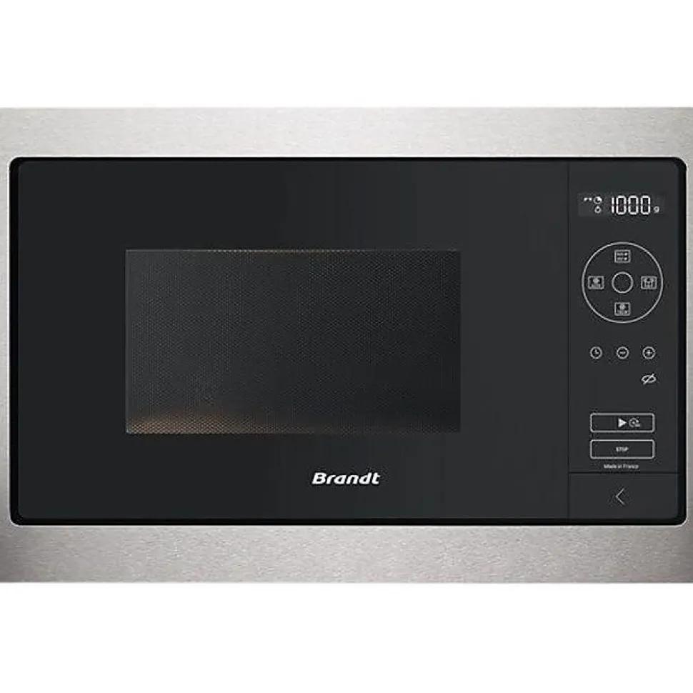 Four micro-ondes monofonction BRANDT BMS7120X - Intégrable - 26 L - 900 W - Gris