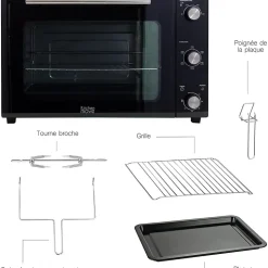 Four multifonction 22l 1300w noir Kitchen Move BAT-KE22 arizona