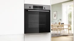 Four multifonctions nettoyage pyrolyse EcoClean Bosch HBA553BR3F 71L noir