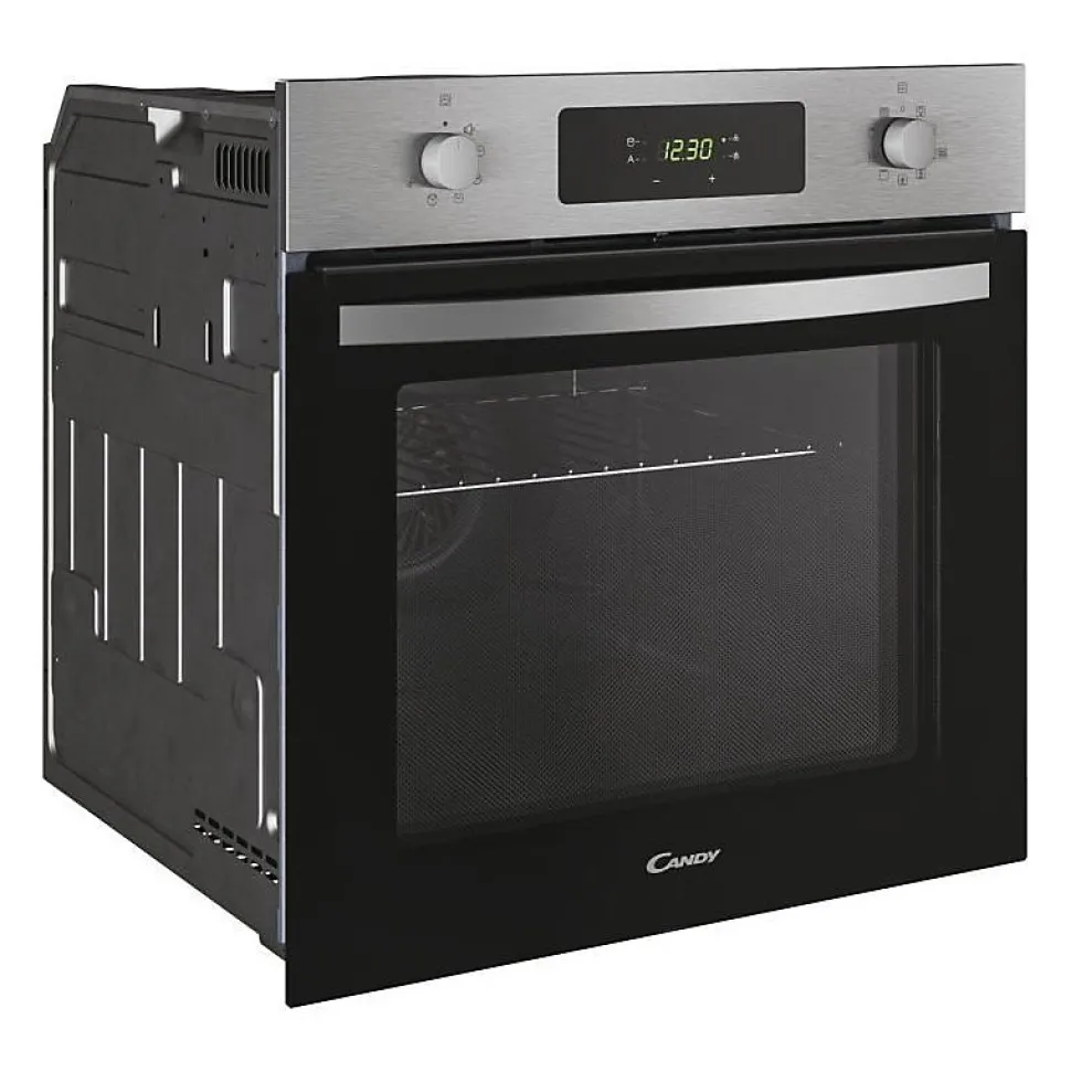 Four pyrolyse - chaleur tournante CANDY FICD X676 - Inox et noir - Classe A