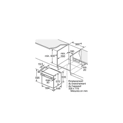 Four pyrolyse Softclose - BOSCH SER6 - HBG579BS3F - Inox - 14 modes de cuisson - 59,5 x 59,4 x 54,8 cm