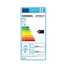 Four vapeur 71l 60cm inox Siemens HR578GFS7F iq500