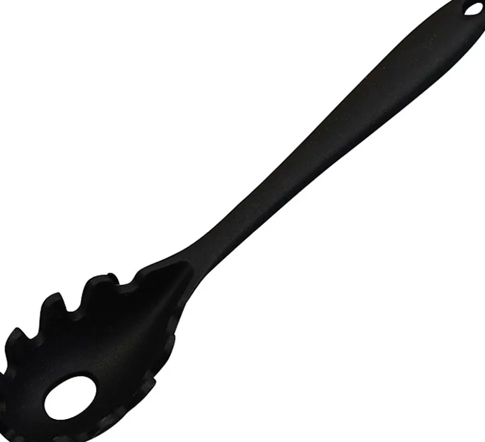 Fourchette à pâtes en silicone de qualité alimentaire noir