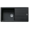 Franke Basis BFG 611-97 Evier 97x50cm avec égouttoir réversible, Fragranit + Onyx (BFG611-97ON)