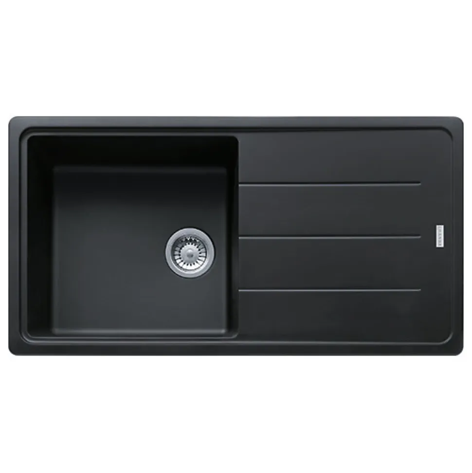 Franke Basis BFG 611-97 Evier 97x50cm avec égouttoir réversible, Fragranit + Onyx (BFG611-97ON)