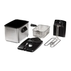 Friteuse - DOMO - 4L - 3000W - Température variable - Puissance électrique - Contenance