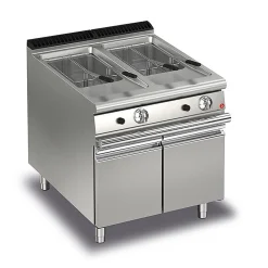 Friteuse à Gaz sur meuble - 2 x 15 L - P 700 - 26 kW - Baron