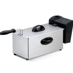 Friteuse à huile en inox 2000W - Capacité 3L avec cuve indépendante DF-131