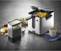Friteuse - WMF - 415490011 - Cromargan - 1000 W - 1 l d'huile - Température variable