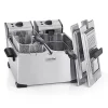 Friteuse double 2x3.5l 4000w inox Kitchen Chef KCPFR70X