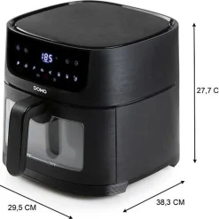 Friteuse Electrique a air chaud - DOMO - DO540FR - 6L - Ecran digital - 8 programmes - Deli-Fryer