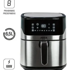 Friteuse Electrique sans huile - JOCCA - 2192 - 6,5L - 1600 W - 28 x 37 x 31,5 cm - Inox