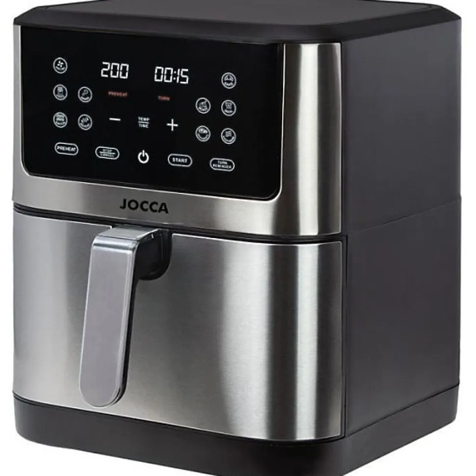 Friteuse Electrique sans huile - JOCCA - 2193 - 8L - 1800 W - 30,3 x 38,3 x 35,1 cm - Acier inoxydable
