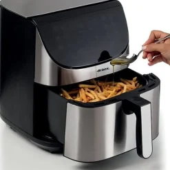 Friteuse Electrique sans huile digitale ARIETE - inox brossé - XXL 2 kilos - Modele 4628