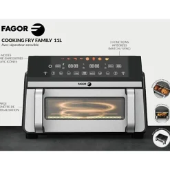 Friteuse Electrique sans huile FAGOR - Airfryer FG10AF - Capacité 11L - Double cuves 5,5L - Séparateur amovible - 2200W