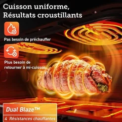 Friteuse Electrique sans huile COSORI - Dual Blaze Twinfry Chef Edition - Capacité 10L - 6 programmes - 2800W - Noir