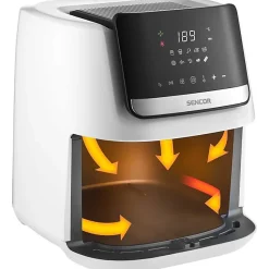 Friteuse Electrique Airfryer - SENCOR - SFR 6551WH - 1600 W - 6,5 L - Blanc