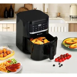 Friteuse Electrique Airfryer - a Air Sans huile CONTINENTAL EDISON - FRSH1400B - 4,5 L - Noir - 1400W