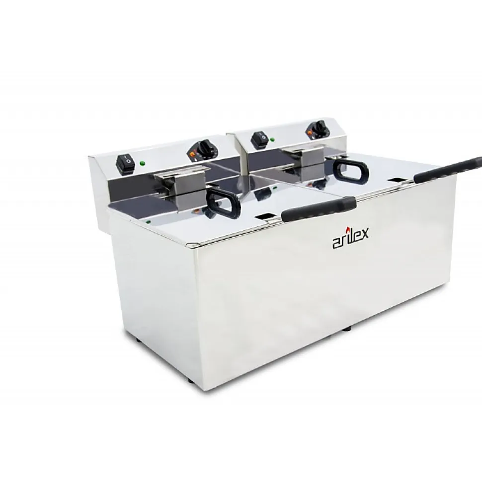 Friteuse Electrique Double EVOLUTION - Arilex - EVO1212 - l69.5- L0.1- P0.1- h0.1-