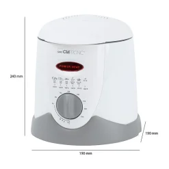 Friteuse et fondue pour 6 personnes 1L Clatronic FFR 2916 Blanc
