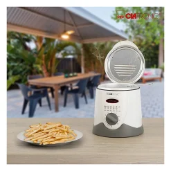 Friteuse et fondue pour 6 personnes 1L Clatronic FFR 2916 Blanc