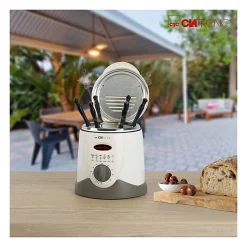 Friteuse et fondue pour 6 personnes 1L Clatronic FFR 2916 Blanc