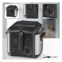 Friteuse 2.5L 1600W Clatronic FR 3649 Noir