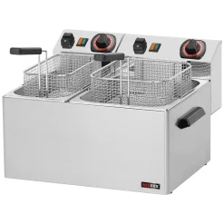 Friteuse électrique 0,42 + 0,38 kW/l, 8 + 5 l TOP 230 V FE 74 - Redfox