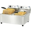Friteuse électrique - Casselin - CFE102 - 2 x 10 litres - 2 x 2800 W - Acier inoxydable