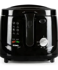 Friteuse électrique classique - DOMO DO461FR - 2.5L - Noir - Thermostat réglable - Cool Touch