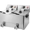 Friteuse Professionnelle 2 x 8 L avec Vidange