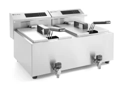 Friteuse professionnelle Profi Line avec robinet de vidange numérique - Hendi - l51.5- L0.1- P60.5- h34.5- Inox