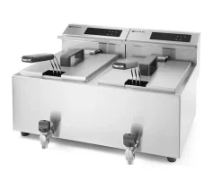 Friteuse professionnelle Profi Line avec robinet de vidange numérique - Hendi - l51.5- L0.1- P60.5- h34.5- Inox