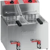 Friteuse Professionnelle Electrique de Table - 2 x 5 litres - Série TF - Valentine - l0.1- L0.1- P0.1- h0.1-