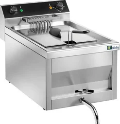 Friteuse Professionnelle à Poser Electrique en Inox avec Robinet de Vidange - 12 L - AFI Collin Lucy