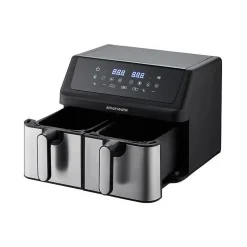 Friteuse sans huile - ARTHUR MARTIN - Airfryer AMPF9 - 2 cuves de 4,5L - 2000W - Affichage LED