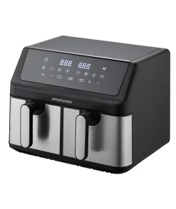 Friteuse sans huile - ARTHUR MARTIN - Airfryer AMPF9 - 2 cuves de 4,5L - 2000W - Affichage LED
