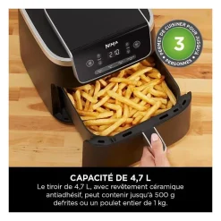 Friteuse sans huile - NINJA - AF140EU - PRO - 4,7 L - 28,5 x 36 x 26,5 cm - Noir
