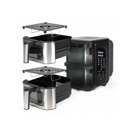 Friteuse sans huile 2 x 5.5l 2800w Livoo DOC344CO livoo x marmiton