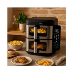 Friteuse sans huile 2 x 5.5l 2800w Livoo DOC344CO livoo x marmiton