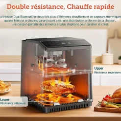 Friteuse sans huile Dual Blaze Noir