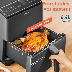 Friteuse sans huile Dual Blaze Noir