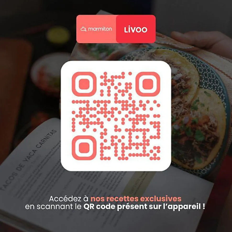 Friteuse sans huile 8l 1700w Livoo DOC343CO livoo x marmiton