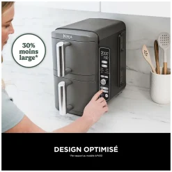 Friteuse sans huile 9.5l 2470w noir Ninja SL400EU double stack XL